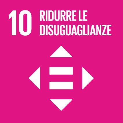 SDGs 10.  Ridurre l’ineguaglianza all’interno di e fra le nazioni